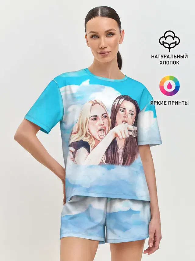 Женская пижама с шортами