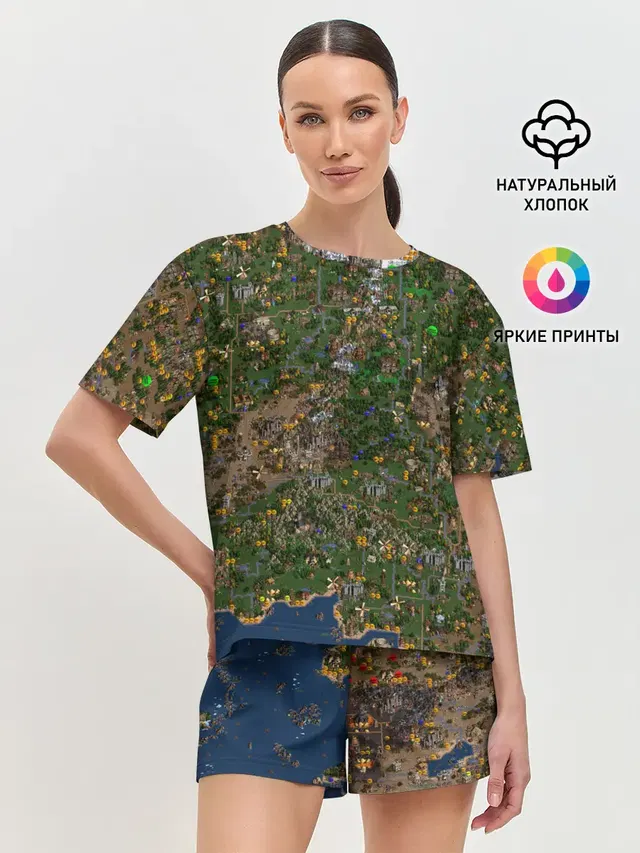 Женская пижама с шортами