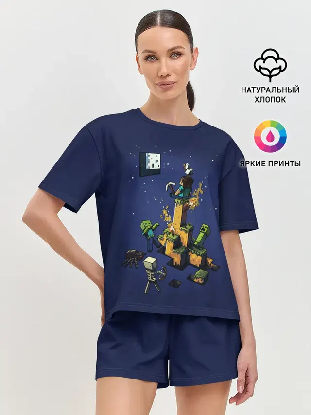 Женская пижама с шортами