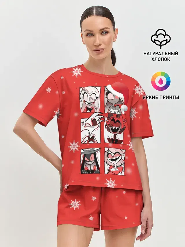 Женская пижама с шортами