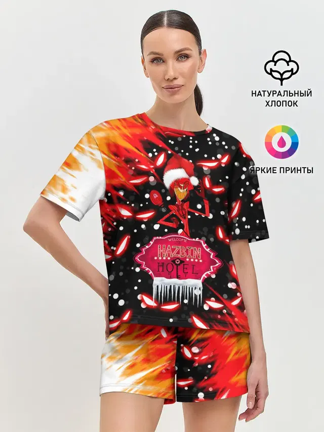 Женская пижама с шортами