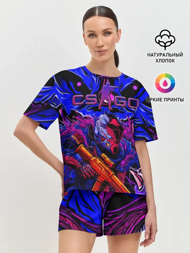 Женская пижама с шортами