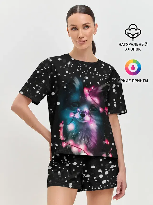 Женская пижама с шортами