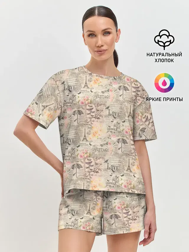 Женская пижама с шортами