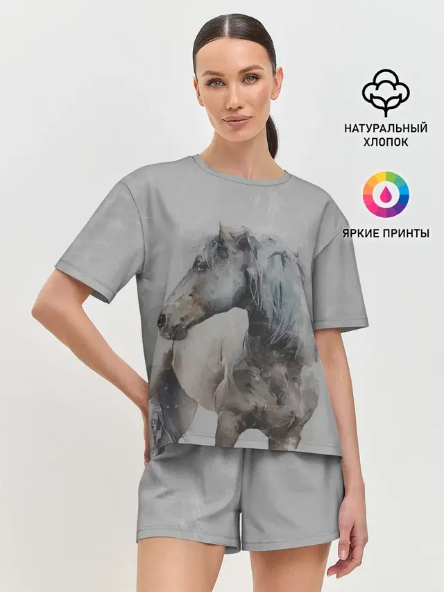 Женская пижама с шортами