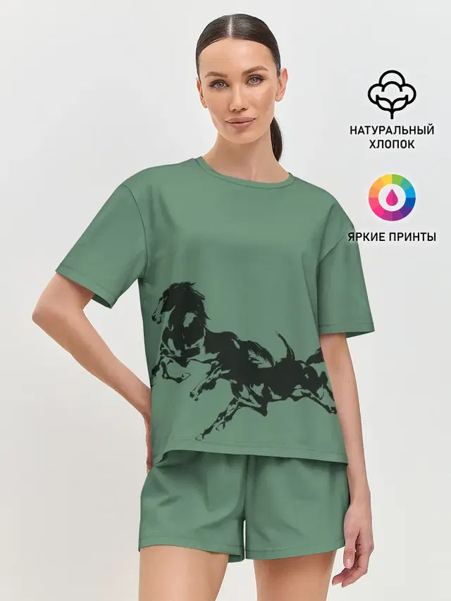 Женская пижама с шортами