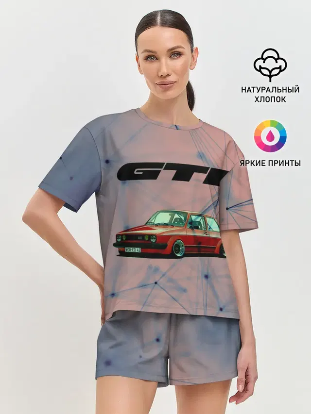 Женская пижама с шортами с принтом «Volkswagen»