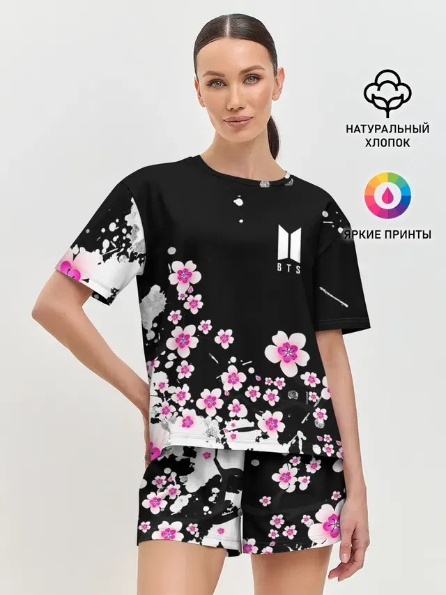 Женская пижама с шортами