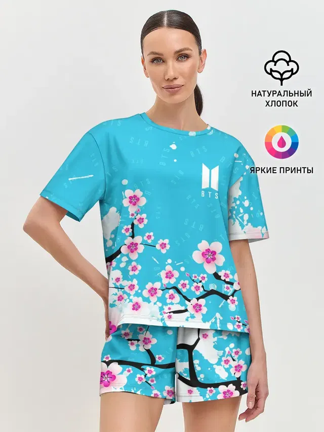 Женская пижама с шортами