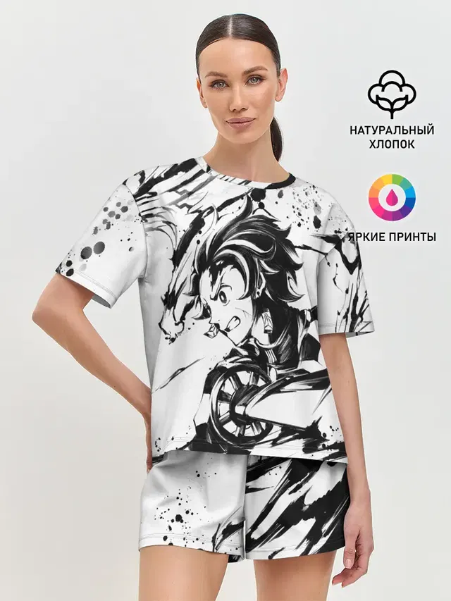 Женская пижама с шортами