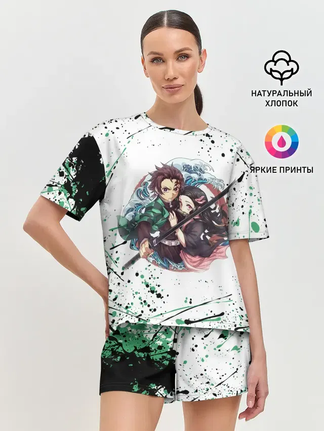 Женская пижама с шортами