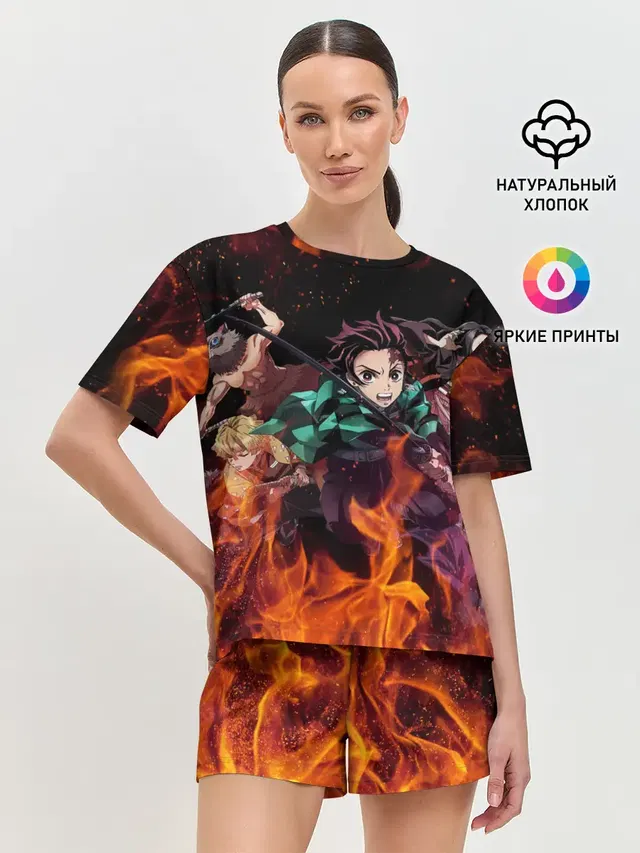 Женская пижама с шортами