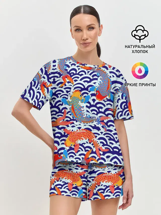 Женская пижама с шортами