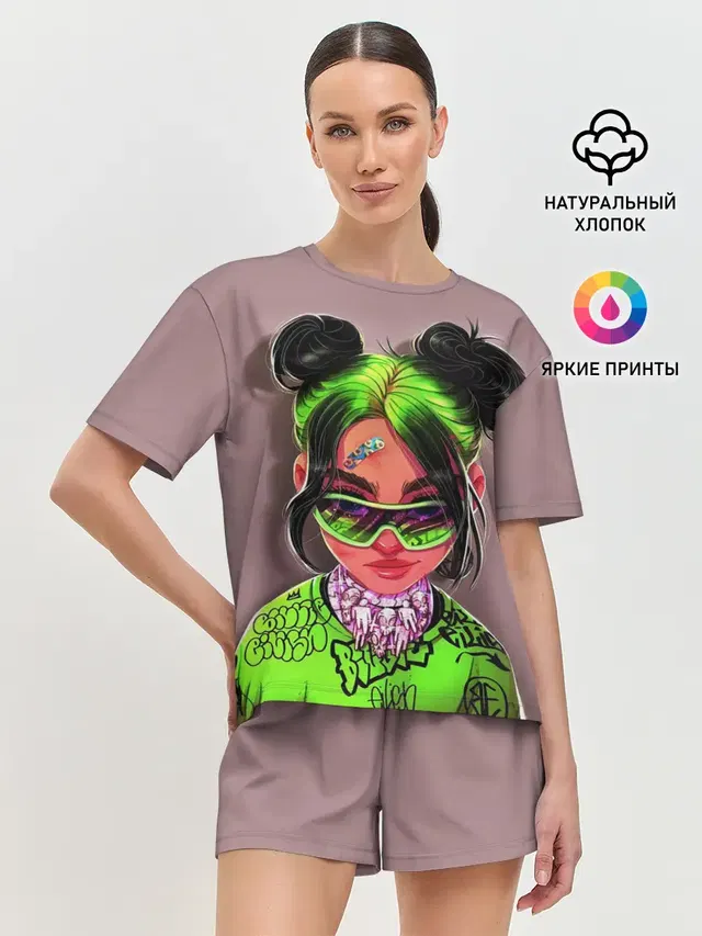 Женская пижама с шортами