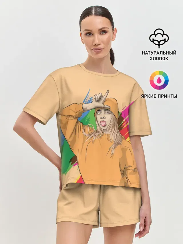 Женская пижама с шортами