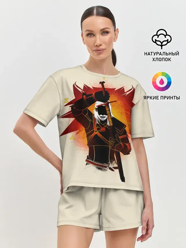 Женская пижама с шортами