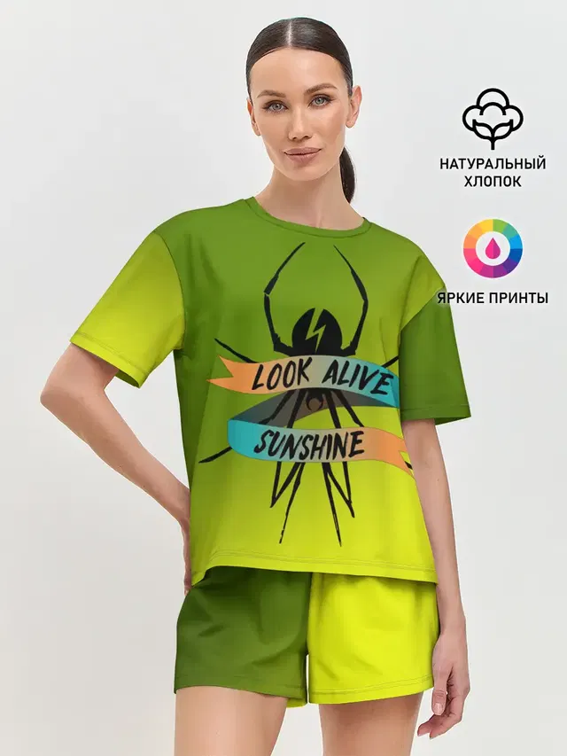 Женская пижама с шортами