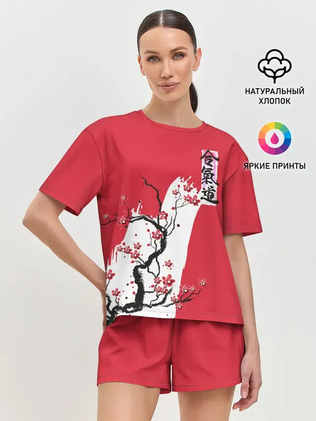 Женская пижама с шортами