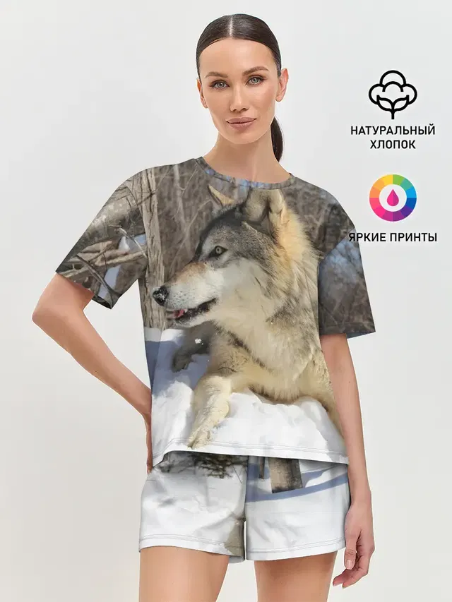 Женская пижама с шортами