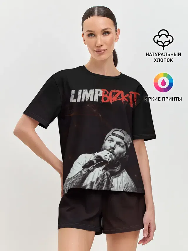 Женская пижама с шортами с принтом «Limp Bizkit»