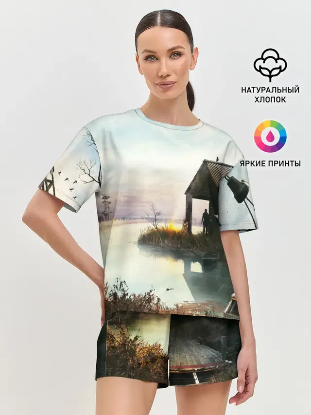 Женская пижама с шортами