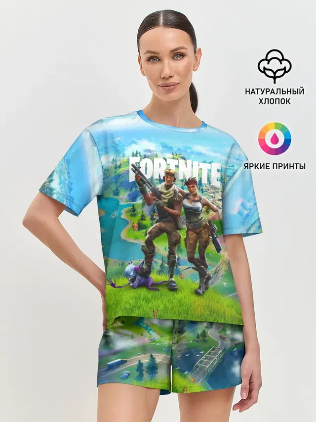 Женская пижама с шортами