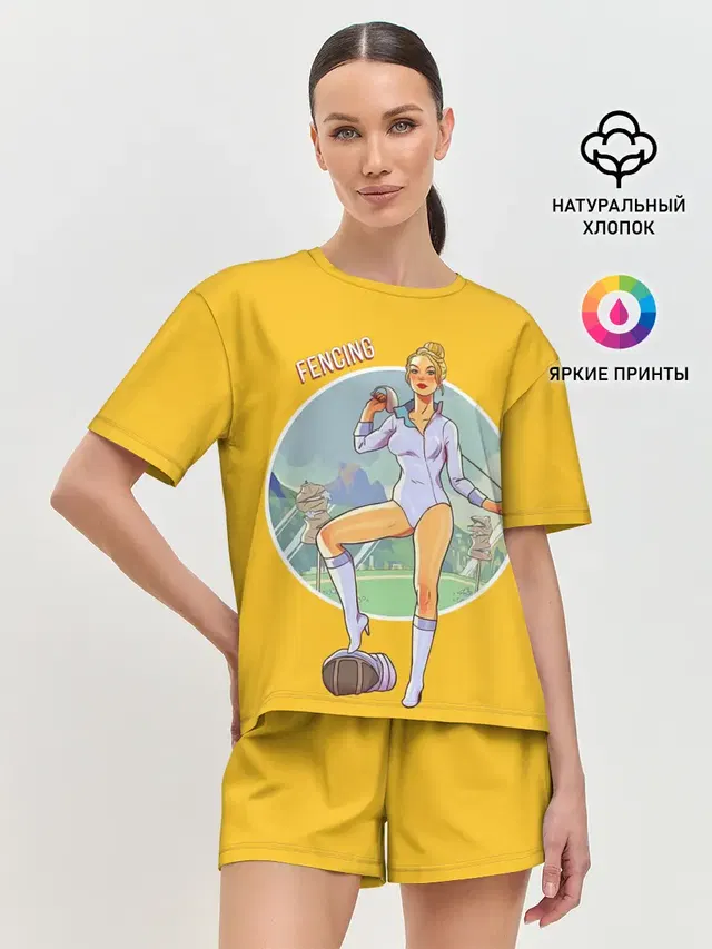 Женская пижама с шортами