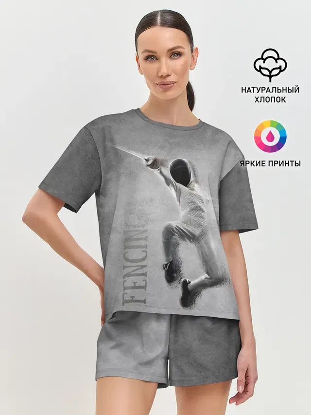 Женская пижама с шортами