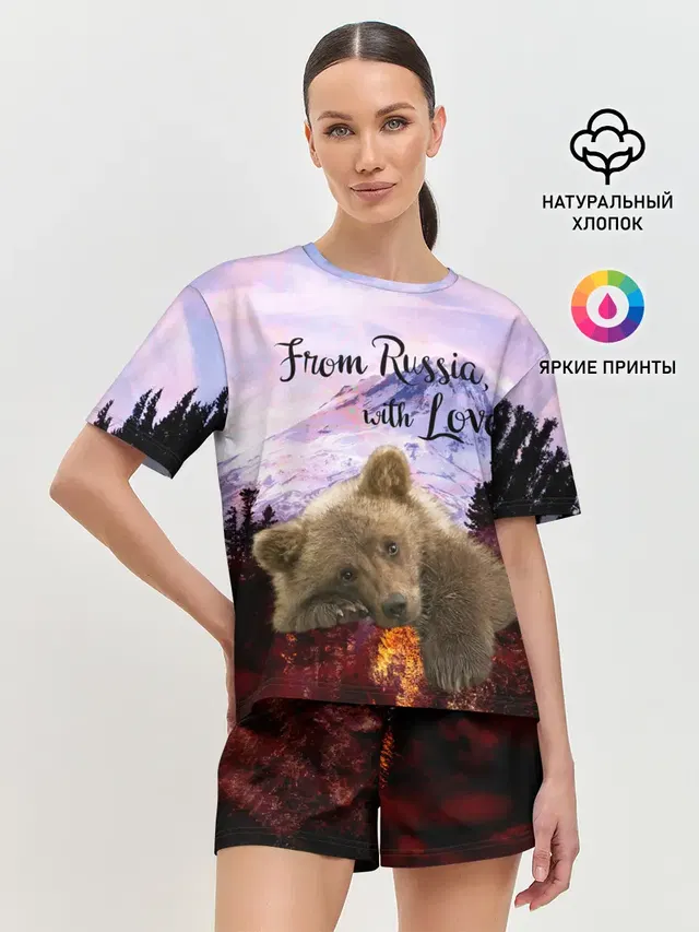 Женская пижама с шортами