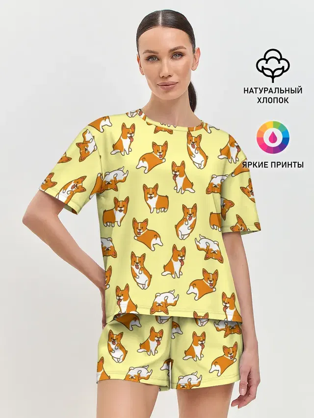 Женская пижама с шортами
