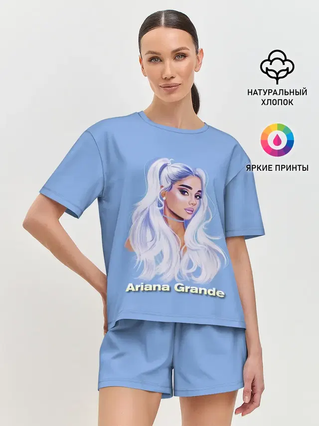 Женская пижама с шортами с принтом «Ариана Гранде — Ariana Grande»