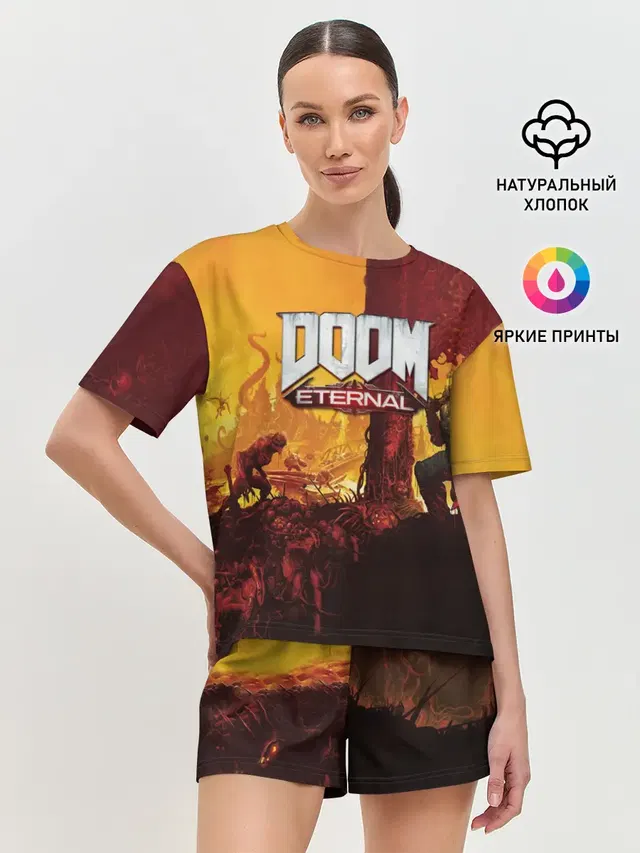 Женская пижама с шортами