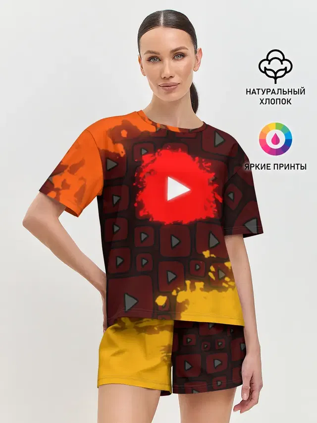 Женская пижама с шортами