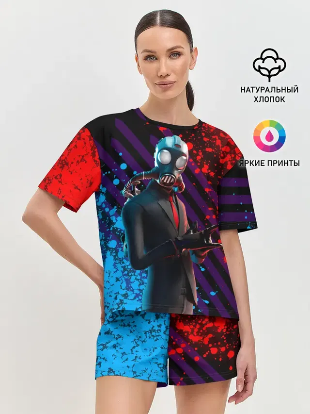 Женская пижама с шортами
