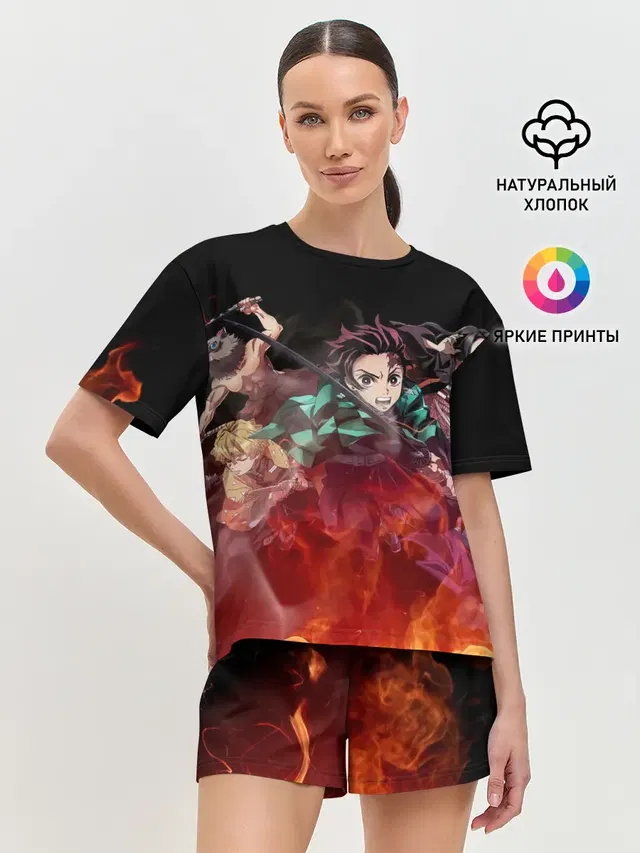 Женская пижама с шортами