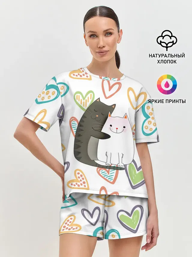 Женская пижама с шортами