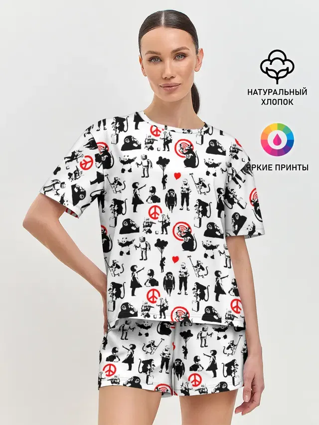 Женская пижама с шортами
