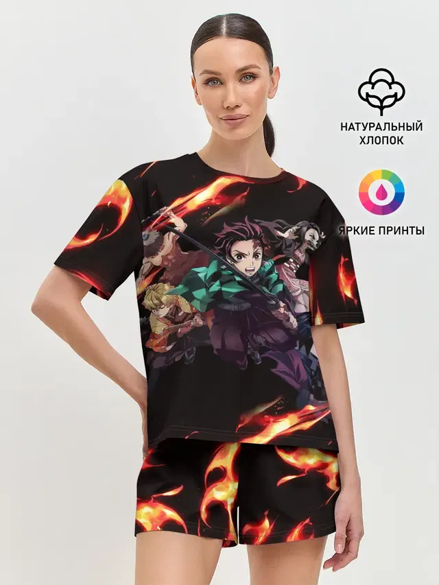 Женская пижама с шортами