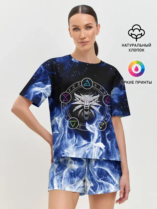 Женская пижама с шортами