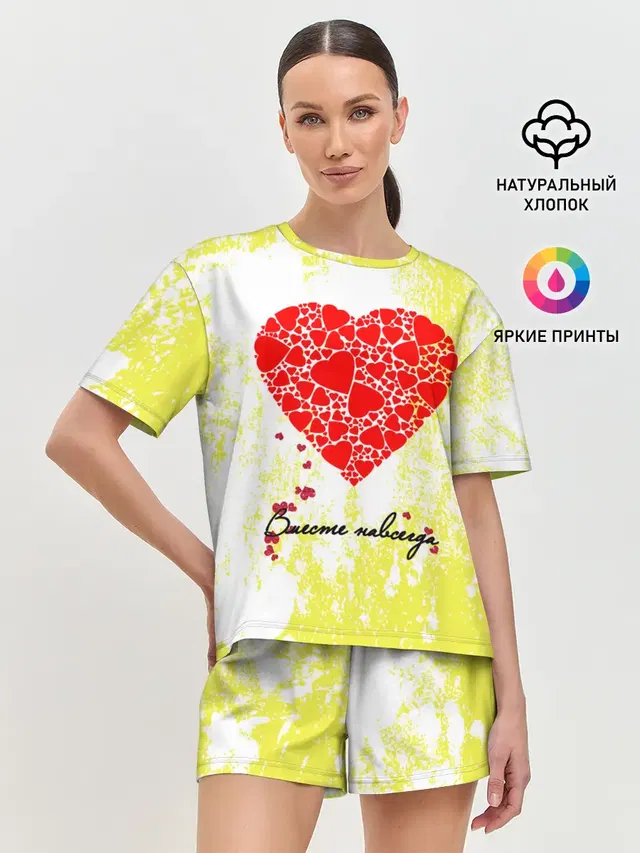 Женская пижама с шортами