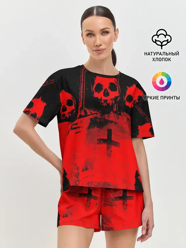 Женская пижама с шортами