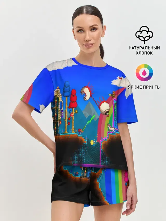 Женская пижама с шортами