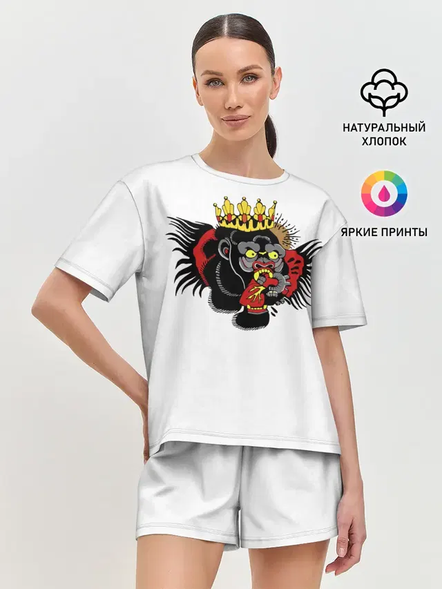 Женская пижама с шортами