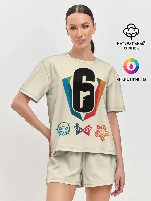 Женская пижама с шортами