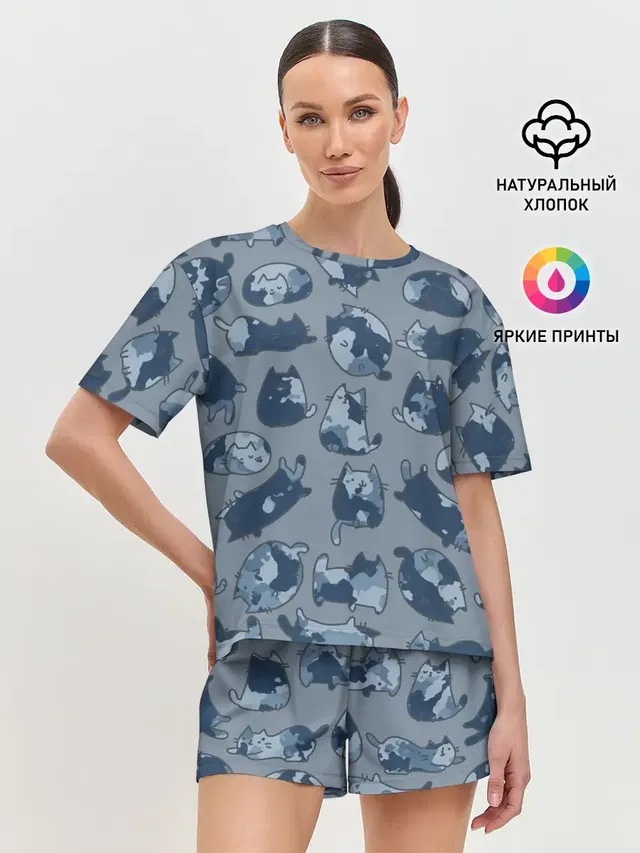 Женская пижама с шортами