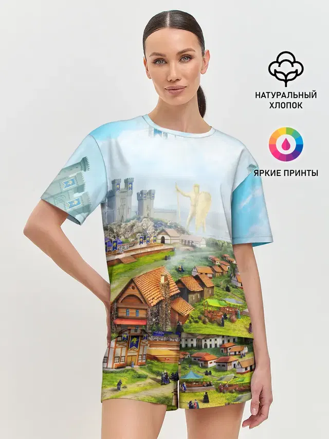 Женская пижама с шортами