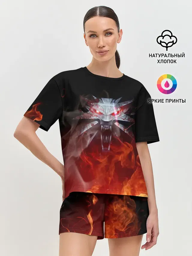Женская пижама с шортами