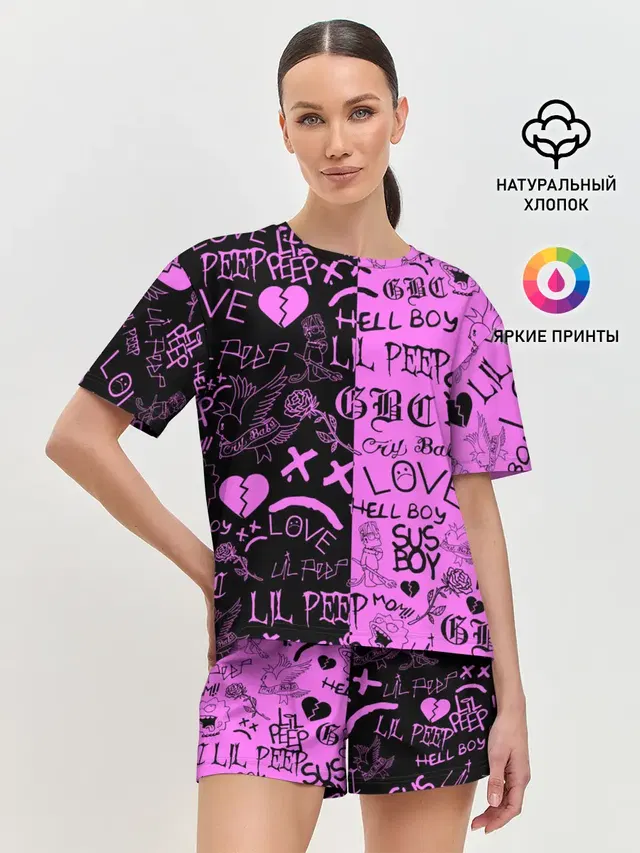 LIL PEEP LOGOBOMBING BLACK PINK