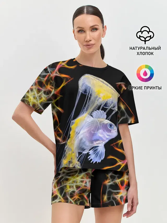 Женская пижама с шортами