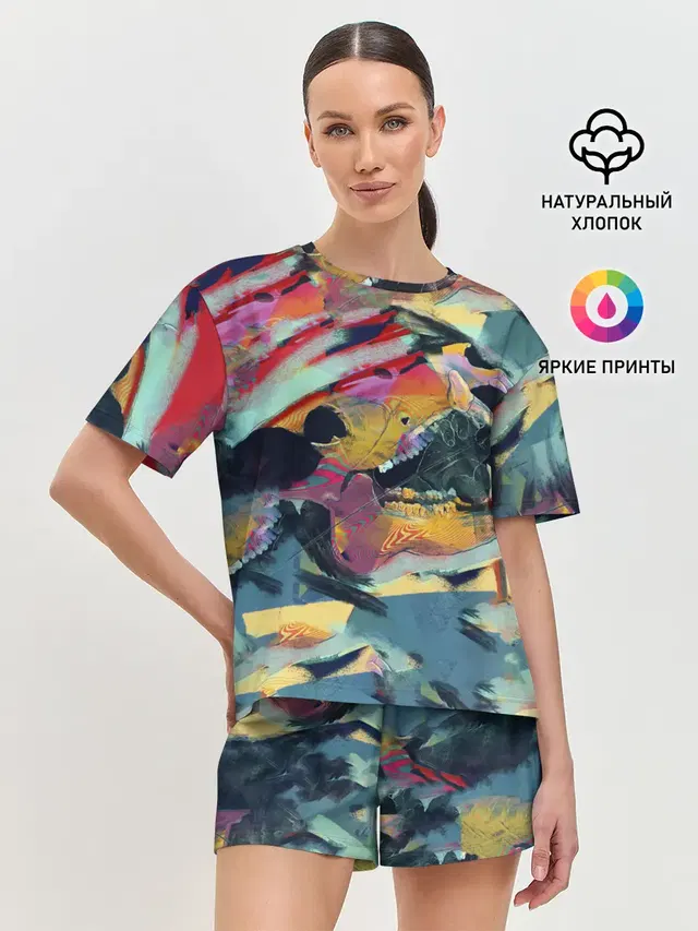 Женская пижама с шортами